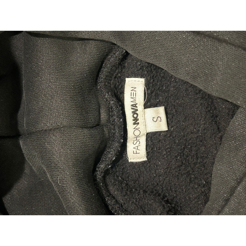 Fashion Nova Men Black Hoodie Mens Small - Picture 5 of 9